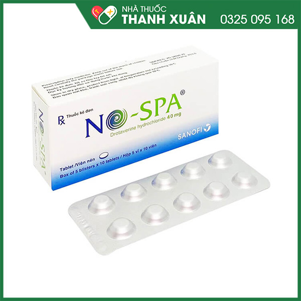 Thuốc No-spa kiểm soát cơn đau đường tiêu hóa